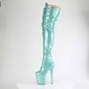 Pleaser - FLAMINGO3020GP Platform Overknee Boots - Turquoise Product image